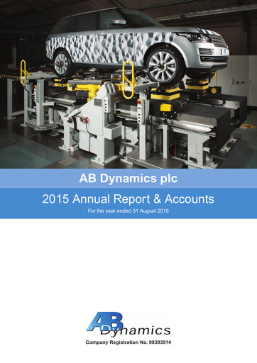 Thumbnail AB Dynamics Annual Report 2015