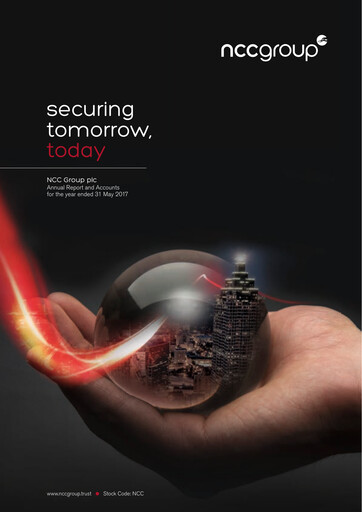 Thumbnail NCC Group plc Annual Report 2017