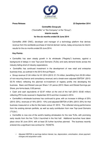 Thumbnail Team Internet Group Financial Statement 2014-h1