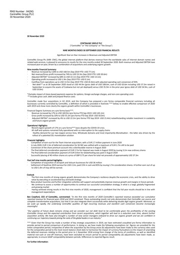 Thumbnail Team Internet Group Financial Statement 2020-9m