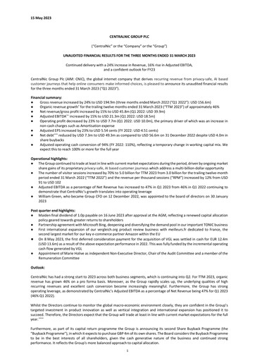 Thumbnail Team Internet Group Financial Statement 2023-q1