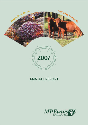 Thumbnail M.P. Evans Group PLC Annual Report 2007