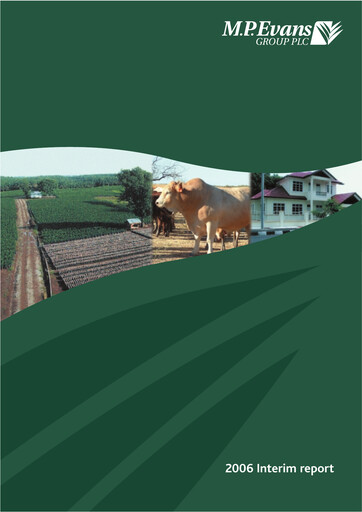 Miniature M.P. Evans Group PLC Rapport semestriel 2006-h1