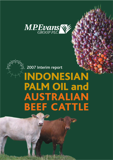 Miniature M.P. Evans Group PLC Rapport semestriel 2007-h1