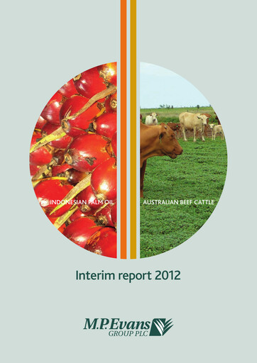 Miniature M.P. Evans Group PLC Rapport semestriel 2012-h1