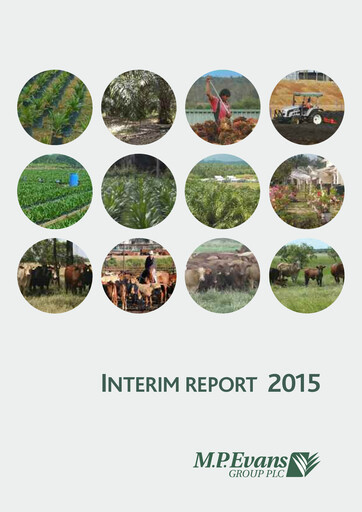 Miniature M.P. Evans Group PLC Rapport semestriel 2015-h1