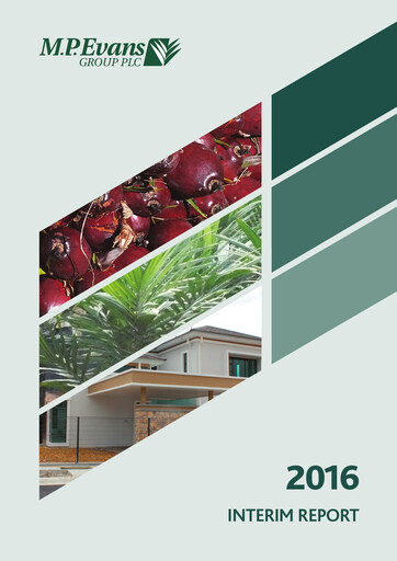 Miniature M.P. Evans Group PLC Rapport semestriel 2016-h1