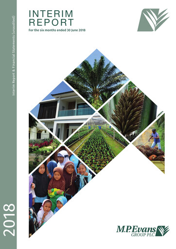 Miniature M.P. Evans Group PLC Rapport semestriel 2018-h1
