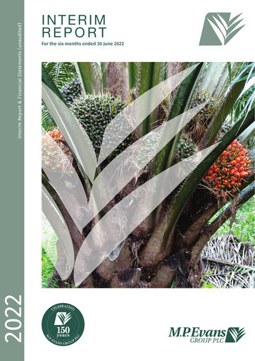 Miniature M.P. Evans Group PLC Rapport semestriel 2022-h1