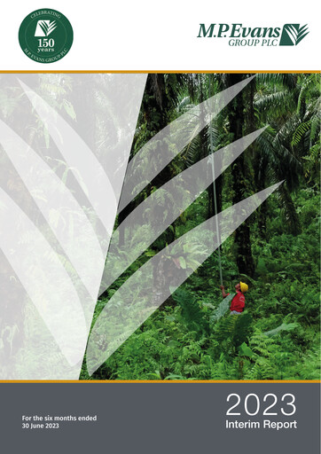 Miniature M.P. Evans Group PLC Rapport semestriel 2023-h1