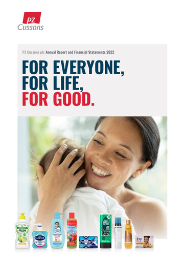Thumbnail PZ Cussons plc Annual Report 2021-2022
