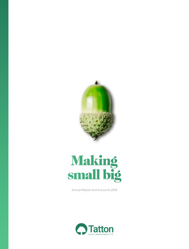 Thumbnail Tatton Asset Management Annual Report 2018