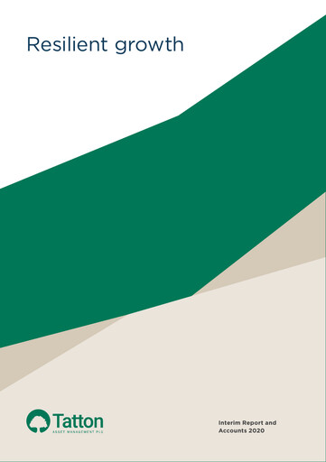 Miniature Tatton Asset Management Rapport semestriel 2020-h1