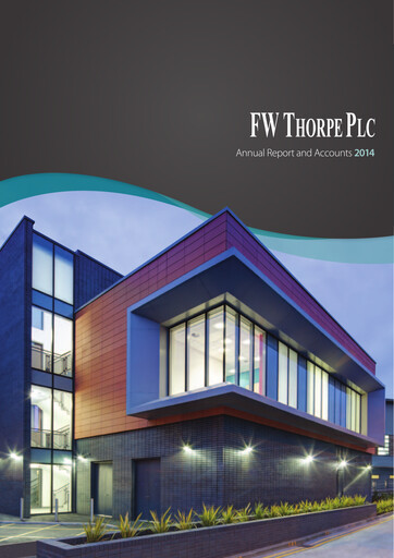 Thumbnail FW Thorpe Plc Annual Report 2014