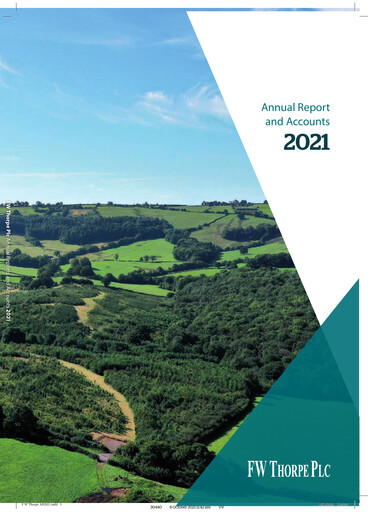 Thumbnail FW Thorpe Plc Annual Report 2021