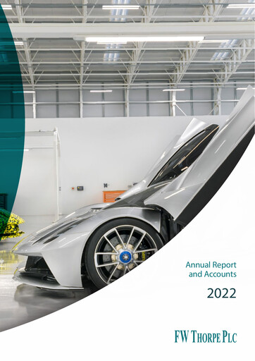 Thumbnail FW Thorpe Plc Annual Report 2022