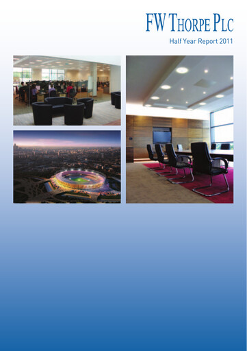 Miniature FW Thorpe Plc Rapport semestriel 2011-h1