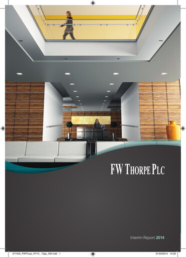 Miniature FW Thorpe Plc Rapport semestriel 2014-h1