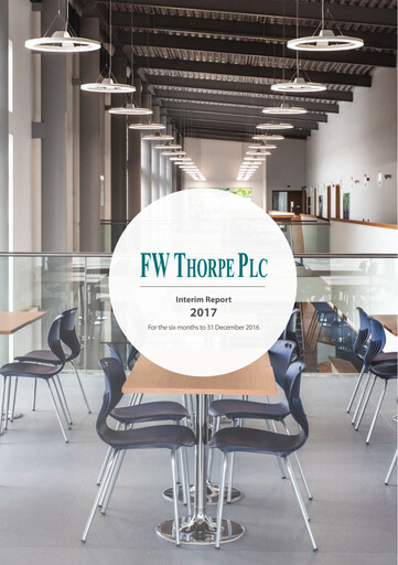 Miniature FW Thorpe Plc Rapport semestriel 2017-h1