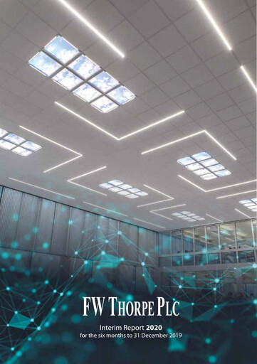 Miniature FW Thorpe Plc Rapport semestriel 2020-h1