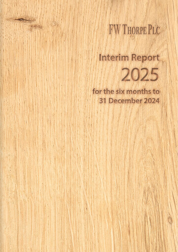 Miniature FW Thorpe Plc Rapport semestriel 2025-h1