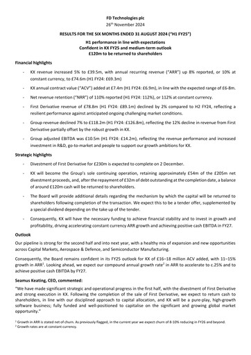 Vorschaubild FD Technologies Halbjahresbericht 2025-h1