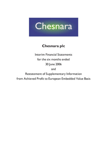 Thumbnail Chesnara plc Half-year Report 2006-h1