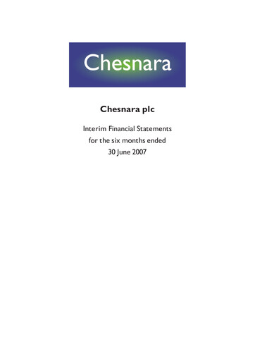 Thumbnail Chesnara plc Half-year Report 2007-h1