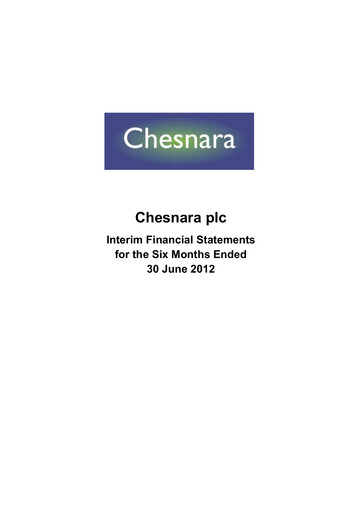 Thumbnail Chesnara plc Half-year Report 2012-h1