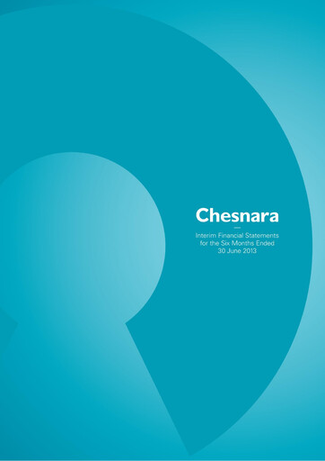 Thumbnail Chesnara plc Half-year Report 2013-h1