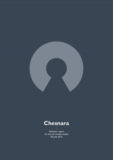 Thumbnail Chesnara plc Half-year Report 2016-h1