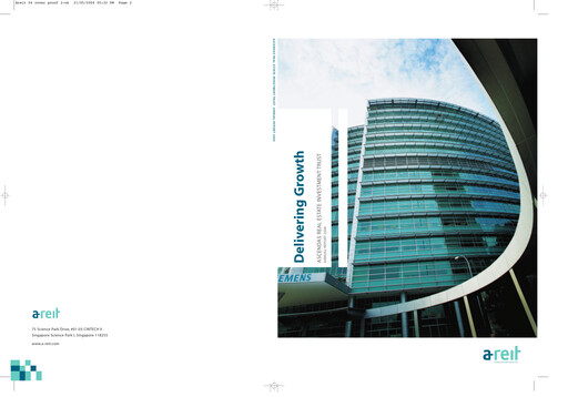 Thumbnail Ascendas Reit Annual Report 2003-2004