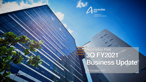 Miniature Ascendas Reit Rapport trimestriel 2021-q3