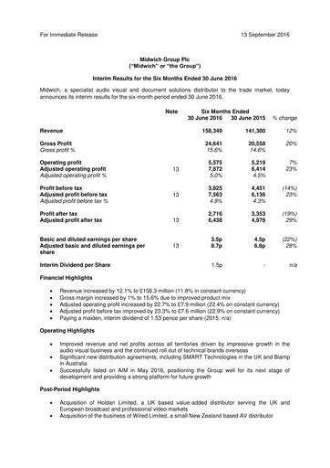 Thumbnail Midwich Group Half-year Report 2016-h1