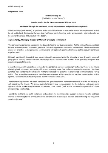 Thumbnail Midwich Group Half-year Report 2020-h1