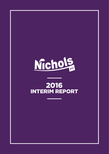 Miniature Nichols plc Rapport semestriel 2016-h1