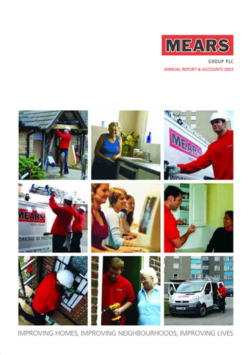 Thumbnail Mears Group plc Annual Report 2003