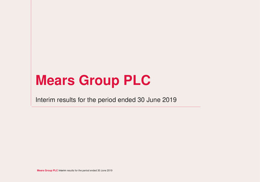 Thumbnail Mears Group plc Half-year Report 2019-h1