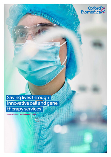 Thumbnail Oxford Biomedica Annual Report 2021