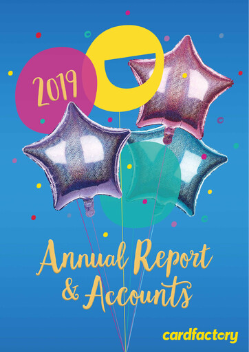 Thumbnail Card Factory plc Annual Report 2019