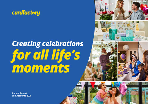 Thumbnail Card Factory plc Annual Report 2025