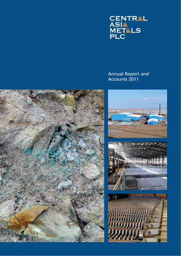 Thumbnail Central Asia Metals Annual Report 2011