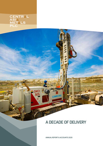 Thumbnail Central Asia Metals Annual Report 2020