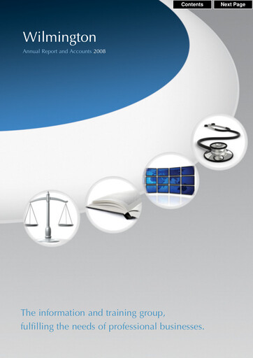 Thumbnail Wilmington plc Annual Report 2008