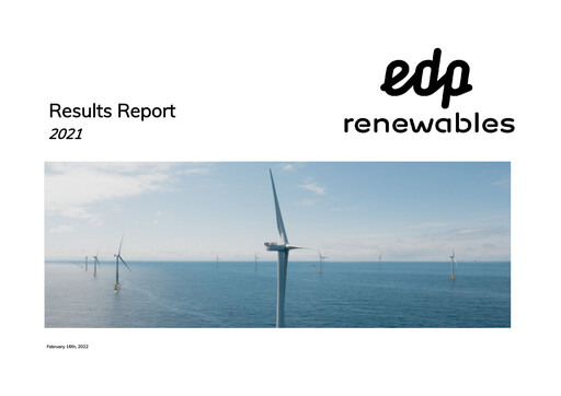 Miniature EDP Renováveis Rapport financier 2021