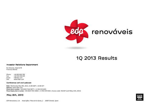 Thumbnail EDP Renováveis Quarterly Report 2013-q1