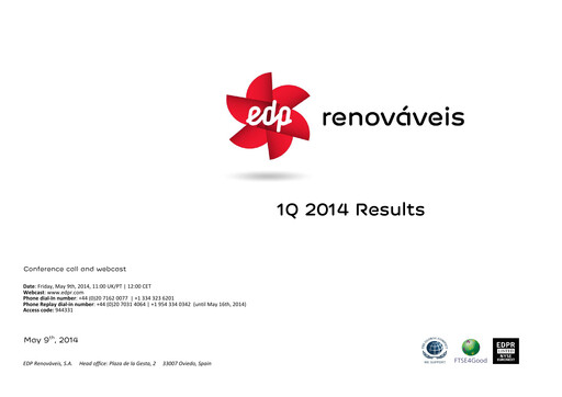 Thumbnail EDP Renováveis Quarterly Report 2014-q1