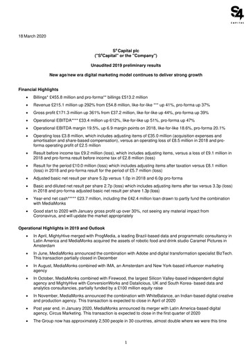Thumbnail S4 Capital Financial Report 2019