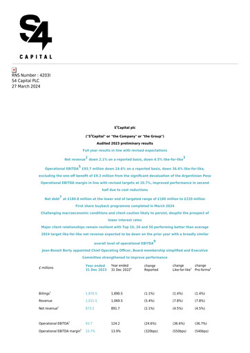 Thumbnail S4 Capital Financial Report 2023