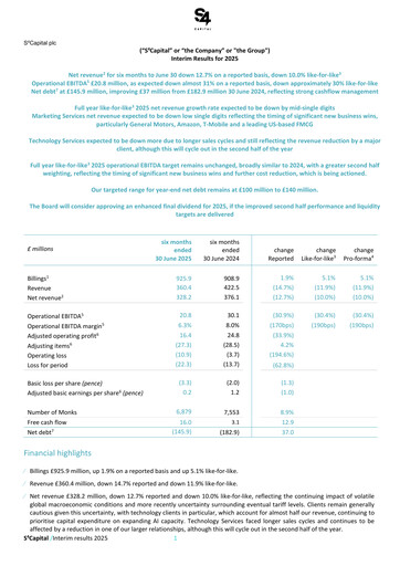 Thumbnail S4 Capital Half-year Report 2025-h1